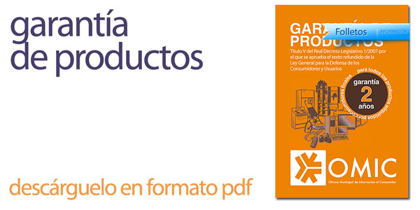 folleto de garantías de productos